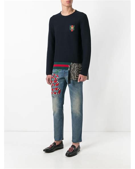 gucci jeans cheap|gucci jeans with snake.